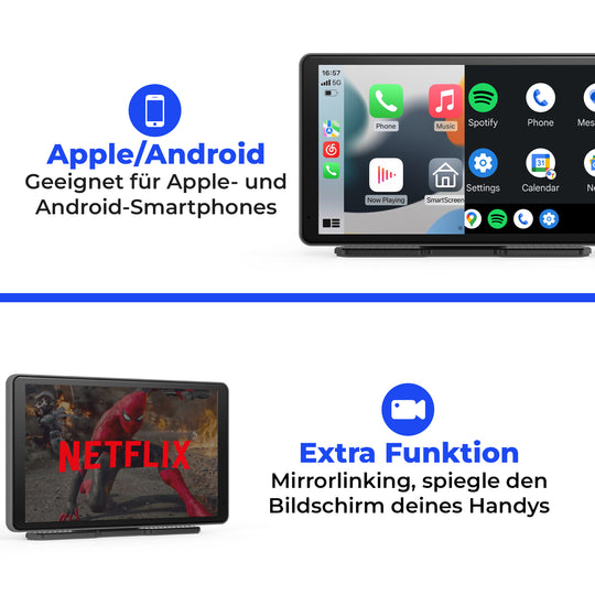 CarMe CarPlay Screen, functions